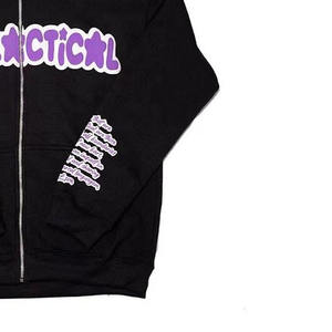 เสื้อมีฮู้ดผ้าคอตตอนโอเวอร์ไซส์แบบรูดซิปมีฮู้ดผ้าคอตตอนเนื้อ100% ให้ความอบอุ่นสำหรับฤดูหนาว - Product Image 5