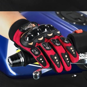 ถุงมือนักแข่งรถหนังกันลื่นถุงมือนักแข่งแบบนักบิน Nomex กันไฟสวมแขนยาวแบบเต็มนิ้ว - Product Image 2