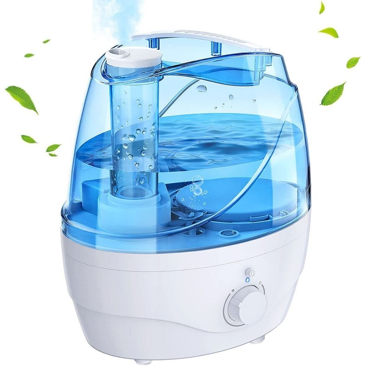 2.2L Cool Mist Humidifier with Auto Shut-off Smart Sensor Whisper-Quiet 28dB up to 24 Hours US Plug Source Smart Air Humidifier