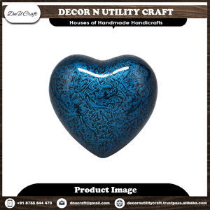 Elegante urna de cobre en forma de corazón hecha a mano para adultos, diseño hermético, grabado personalizado, Color personalizable para mascotas únicas - Product Image 6