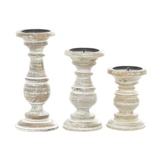 Bougeoir de table de mariage en bois décoratif fait à la main support de bougie de pièce maîtresse à vendre à des prix compétitifs - Product Image 4