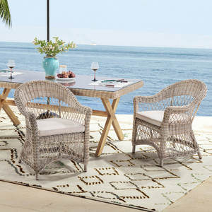 Ensemble de 2 fauteuils de salle à manger d'extérieur en rotin de 26 ''Cascade - Product Image 2