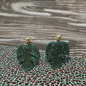 ยอดขายสินค้ายอดนิยมหลายสีใบต้นไม้ออกแบบต่างหูแฟชั่นยอดนิยมเครื่องประดับประดิษฐ์โดยAaliyan impex - Product Image 4