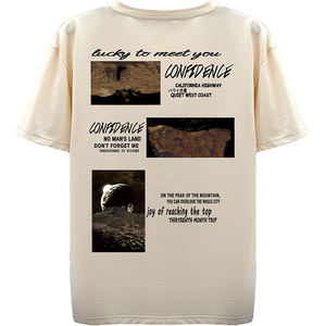 T-shirt col rond pour homme, décontracté, couleur unie, à la mode - Product Image 5