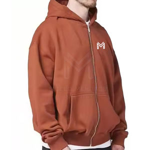 เสื้อฮู้ดผ้าฝ้ายเทอร์รี่มีฮู้ดแขนยาวแบบปรับได้สินค้าตามต้องการสำหรับฤดูหนาว - Product Image 3