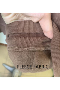 Conjunto de ropa de jogging de algodón de tela polar con logotipo personalizado, chándal de colores en contraste para mujer - Product Image 4