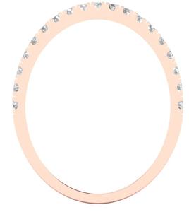 แหวนทอง14K 18K ดีไซเนอร์พร้อมด้วยเพชรเลียนแบบเพชรที่งดงามปูด้วยเพชร CZ วงซ้อนได้ชัดเจนสำหรับงานแต่งงาน - Product Image 5