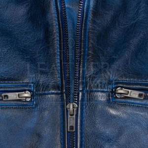 Chaqueta de Motociclista de Cuero Elegante con Cuero de Alta Calidad, Forro Suave, Ajuste Flexible, Comodidad Mejorada y Costuras Resistentes - Product Image 3