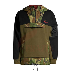 Sweat-shirts d'hiver pour hommes à demi-zip, couleur unie, fermeture éclair sur le devant, personnalisables, en coton, vêtements de mode pour la vente en ligne - Product Image 1