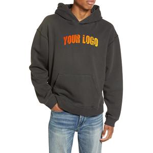 Sudadera con Capucha de Material Cómodo, Sudadera de Felpa de Algodón para Unisex, Ropa Deportiva Informal para la Calle con Capucha Ajustable, Bolsillos y Estampado de Logotipo - Product Image 1