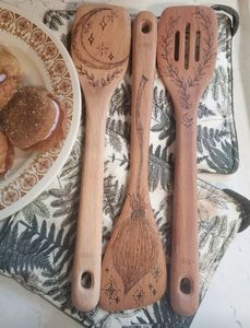 ช้อนทำอาหารงานวันเกิดทำจากโลหะทองแดงงานประดิษฐ์ทำด้วยมือพร้อมเลเซอร์ตกแต่งโลโก้ตามธรรมชาติ - Product Image 3