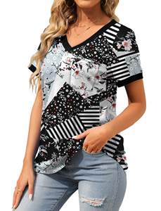 Vêtements pour femmes de haute qualité chemises pour femmes en gros à manches courtes mode unisexe t-shirts col rond sublimation femmes t-shirt - Product Image 3