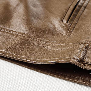 Chaqueta de Cuero Negra de Alta Calidad para Hombre 2026, Chaquetas de Cuero Genuino para Invierno - Product Image 4