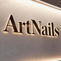 Accessoires pour salon de manucure, panneau mural LED 3D, signalétique électronique personnalisée, enseigne de salon de luxe, enseigne en métal extérieure, logo Signvia