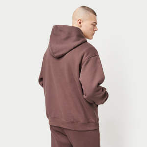 Sweat à capuche surdimensionné 100% coton épais uni de haute qualité unisexe Logo personnalisé grande taille vêtements d'hiver - Product Image 4