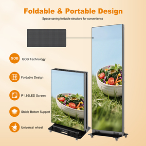 360spb liền mạch dẫn Poster 80 "p1.86 GoB có thể gập lại signage Máy nghe nhạc quảng cáo với trường hợp chuyến bay bao gồm cho sự kiện cho thuê & đám cưới - Product Image 5