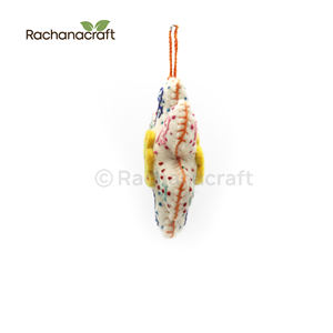 Handmade Felt <b>Snowflake</b> Ornament for Winter Decor Unique Christmas <b>Decorations</b> - Product Image 4