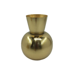 แจกันดอกไม้โลหะเคลือบสำหรับตกแต่งบ้านบ้านบ้านบ้านโต๊ะตกแต่งด้วยโลหะแบบแฮนด์เมดจำนวนมาก - Product Image 4