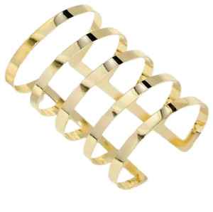 Bracelet de manchette en laiton élégant pour femmes accessoire de port quotidien à la mode avec une touche personnelle unique en gros - Product Image 5