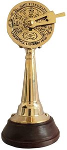 Navire marin en laiton en bois nautique décoratif de qualité supérieure télégraphe de 8 "avec base télégraphe décoratif nautique - Product Image 2