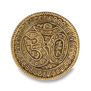 Handmade Gold Plated Round <b>Incense</b> <b>Stick</b> <b>Holder</b> 4 Inches Ash Catcher <b>Incense</b> <b>Holder</b> - Product Image 1