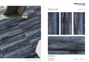 Azulejos de suelo de porcelana gris mate con textura de mármol de diseño moderno 600x1200 azulejo de suelo rústico esmaltado para baño de sala de estar - Product Image 3