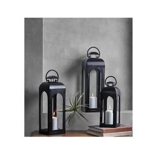 Linterna de vela de metal con acabado natural, decoración rústica de granja para fiestas, bodas, patio y decoración de jardín - Product Image 2