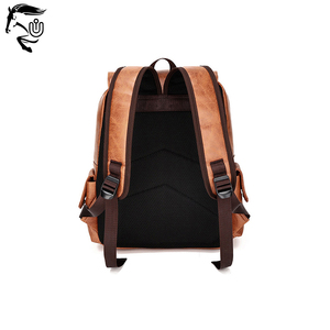 กระเป๋าเป้สะพายหลังผู้ชายทำงานทำด้วยมือหนังวัวแท้พร้อมซิปปิดหลากสีมีช่องเสียบ USB ชาร์จหนังวัวด้านหลัง - Product Image 4