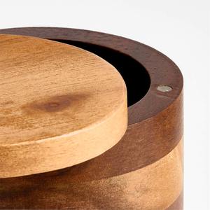 Cave à sel écologique en bois d'acacia, lavage à la main uniquement - Product Image 4