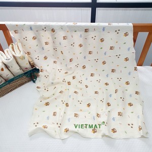 Sản Phẩm Mới 100% Bông Gạc Dệt Bé Vải Bé Tắm Khăn Crepe Trẻ Em Chăn Bé Nap Quấn Khăn Vải Vải Muslin Vải - Product Image 6