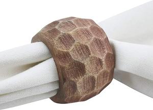 Anneaux de serviette artisanaux en bois de bambou naturel exclusif nouvellement conçu rond de serviette en bambou fabriqué à partir de FWE - Product Image 2