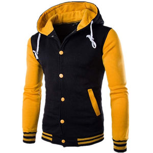 Sudadera con capucha de calidad para hombre, nueva moda, diseño de retazos informal, con capucha, de talla grande, de punto para la temporada de otoño, tarifa al por mayor - Product Image 1