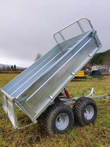 Remorque ATV de haute qualité, benne basculante, utilitaire, à double essieu, 80x61.5x32cm, capacité de charge 2001-3000kg, pour gravier de la Colombie-Britannique - Product Image 6