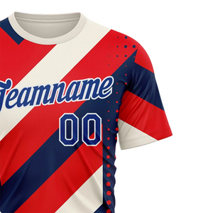 Camiseta de Jersey para hombre al aire libre con servicio OEM con diseño de sublimación de nombre y número, camiseta para hombre para verano - Product Image 3