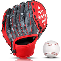 Guantes de Béisbol Unisex para Ciudad, 11.5" 12.5", de Cuero, Dedos Completos, Cierre de Red, para Lanzadores Diestros y Zurdos, Todas las Estaciones