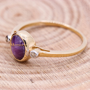 แหวนเพชรทับทิมรูปดาวสำหรับผู้หญิงแหวนทอง14K ทำด้วยมือสำหรับงานแต่งงานงานปาร์ตี้ - Product Image 2