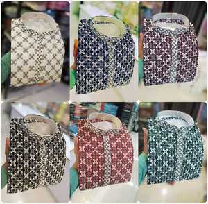 Elegante Kurta festivo para hombres, ropa de boda y fiesta, vestido tradicional indio, ropa de fiesta, traje étnico con detalles hechos a mano en 2025 - Product Image 5