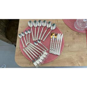 Juego de cubiertos vintage de 24 piezas Juego de cubiertos modernos de mediados de siglo Decoraciones de comedor de cocina Retro - Product Image 5