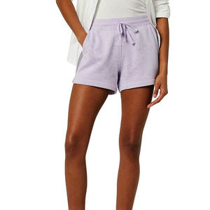 Lightweight Unique Stretch Fabric Polyester/Cotton Breathable High <b>Elastic</b> <b>Waist</b> Women Shorts - Product Image 6