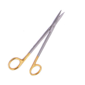 Tijeras de Metzambaum de acero inoxidable de alta calidad, fabricante de instrumentos quirúrgicos curvos romos/romos de 18cm de acero inoxidable - Product Image 3