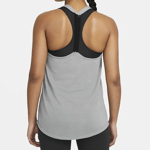 Camiseta sin Mangas de Nailon Transpirable con Logotipo Personalizado para Mujer, Informal, para Entrenamiento, Gimnasio, con Función Elástica para Yoga de Primavera - Product Image 3