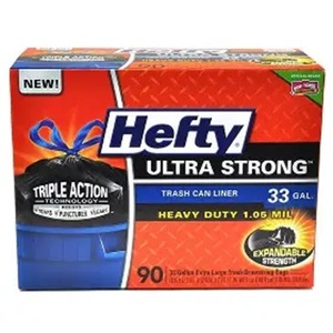 Bolsas de Basura Hefty Ultra Strong BlackOut PCTE88352, 13 Galones, 0.9 Mil, 23 3/4" x 24 7/8", Baja Densidad, Uso Medio, Aroma Cítrico, Negras - Product Image 3