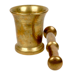 ครกสากทองเหลืองระดับพรีเมี่ยมทนทานและสง่างามเหมาะสำหรับบดสมุนไพรเครื่องเทศและยา - Product Image 5