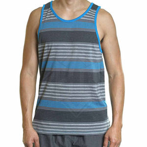 Vêtements de sport légers pour hommes, débardeurs sur mesure, col rond, respirant, tricoté, technique de lavage, logos personnalisés, haute qualité - Product Image 6