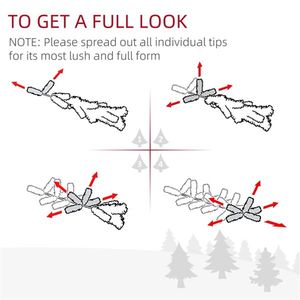 Realistic 6ft Flocked Artificial Christmas Tree 300cm PVC Pre-Lit <b>Foldable</b> High Quality Outdoor Personalized Plastic Brand New - Product Image 3