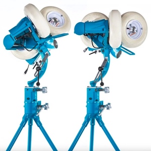 Machine de lancer de baseball et de softball professionnelle à trois roues, alimentée par batterie, équipement d'entraînement, étui rigide, dimensions personnalisables - Product Image 1