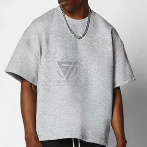 เสื้อยืดผู้ชายแขนสั้นทรงโอเวอร์ไซส์สไตล์วินเทจผ้าฝ้าย 100% ยี่ห้อ Manufacturer Streetwear รุ่นซัมเมอร์ ล้างสีแบบแอซิดวอช แต่งดีเทลขาดๆ แบบดิสเทรส  สามารถสั่งทำได้ - Product Image 2