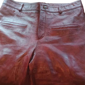 Pantalones de Cuero para Hombre, Corte Recto, Ajustados, Casuales, con Logotipo Personalizado, Ligeros, Transpirables, Ecológicos, de la Mejor Calidad - Product Image 5