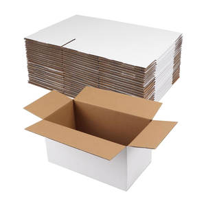 Cajas de envío de cartón corrugado blanco para pequeñas empresas Embalaje y correo Personalizar color Precio al por mayor - Product Image 1