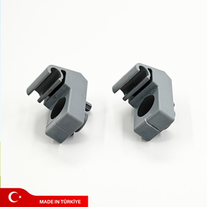 735478275 Clip para Visera Solar Gris, 2 Piezas, para Fiat Doblo Fiorino Palio, Soporte para Montaje en el Techo - Product Image 1